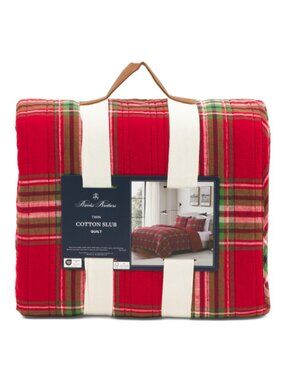 BROOKS BROTHERS Cotton Plaid Quilt